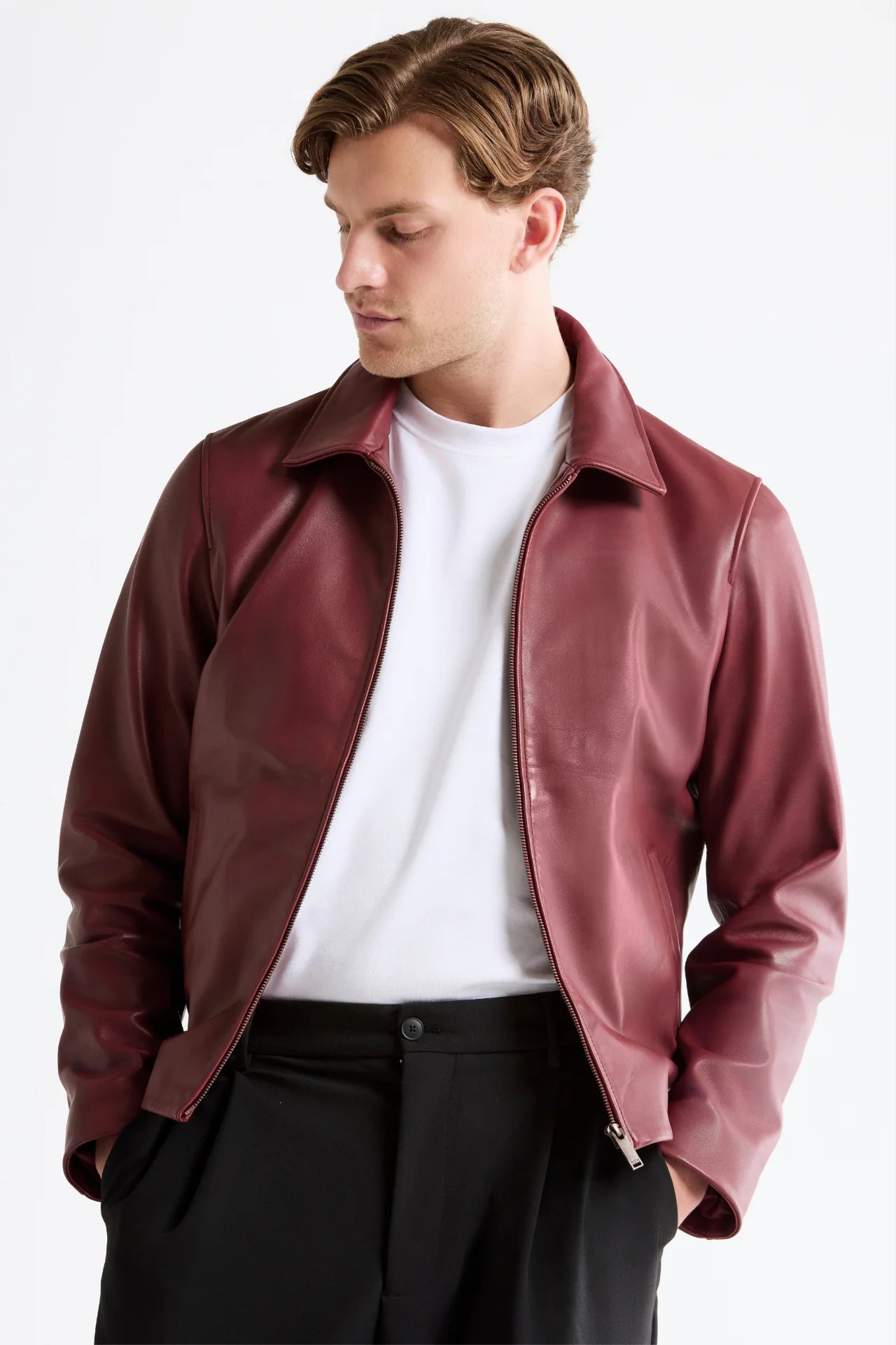 Bold Cherry Red Streetwear Jacket