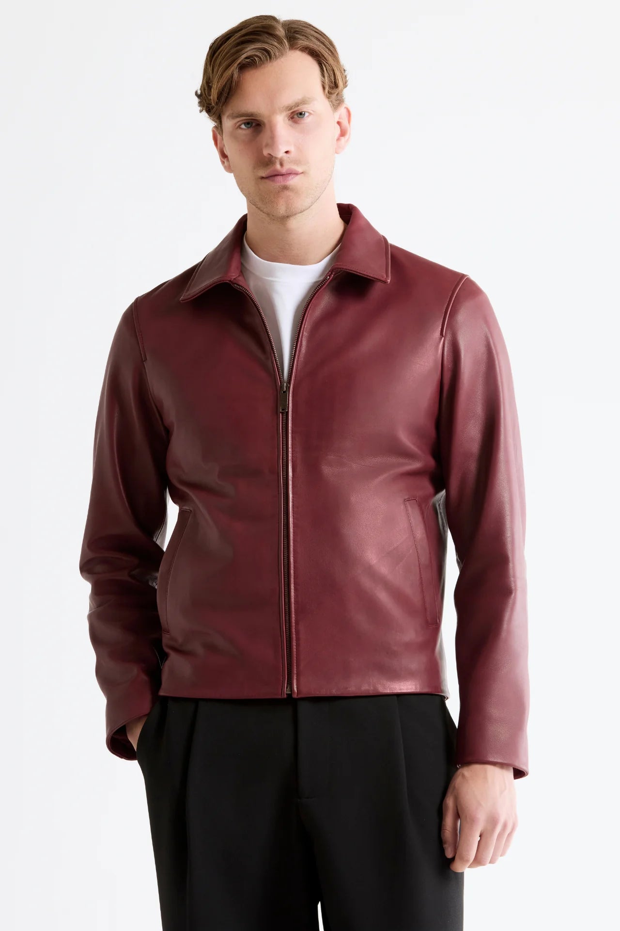 Bold Cherry Red Streetwear Jacket