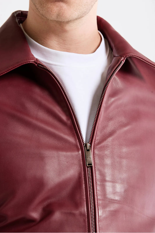 Bold Cherry Red Streetwear Jacket