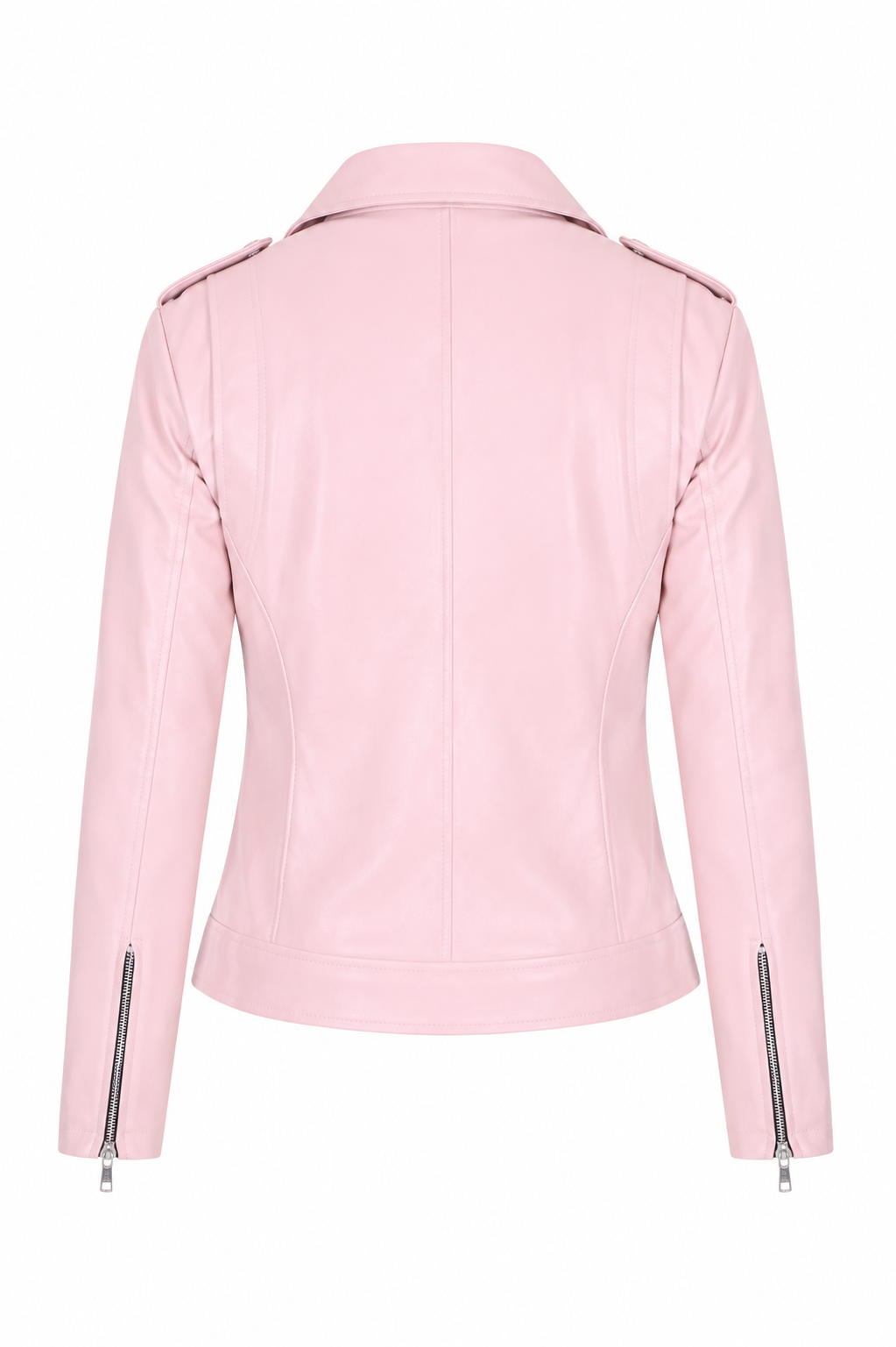 Women's Pink Biker Jacket – Chic and Bold Style