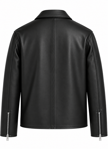 STRUCTURED FIT LEATHER JACKET