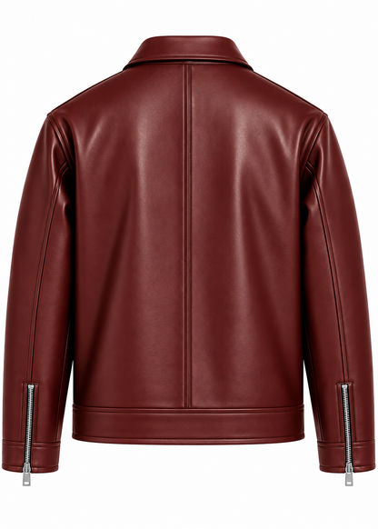 Bold Cherry Red Streetwear Jacket