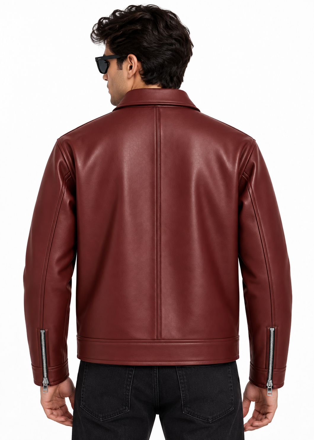 Bold Cherry Red Streetwear Jacket