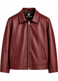 Bold Cherry Red Streetwear Jacket