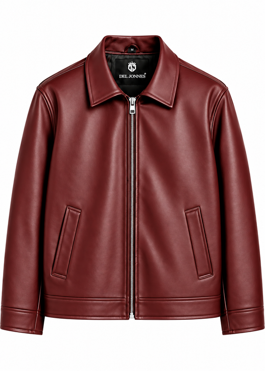Bold Cherry Red Streetwear Jacket