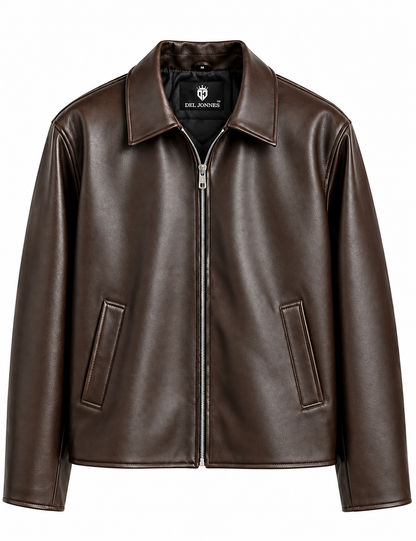 STRUCTURED FIT LEATHER JACKET