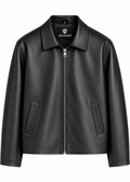 STRUCTURED FIT LEATHER JACKET