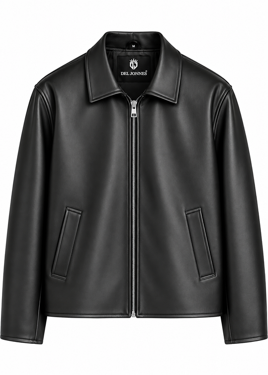 STRUCTURED FIT LEATHER JACKET