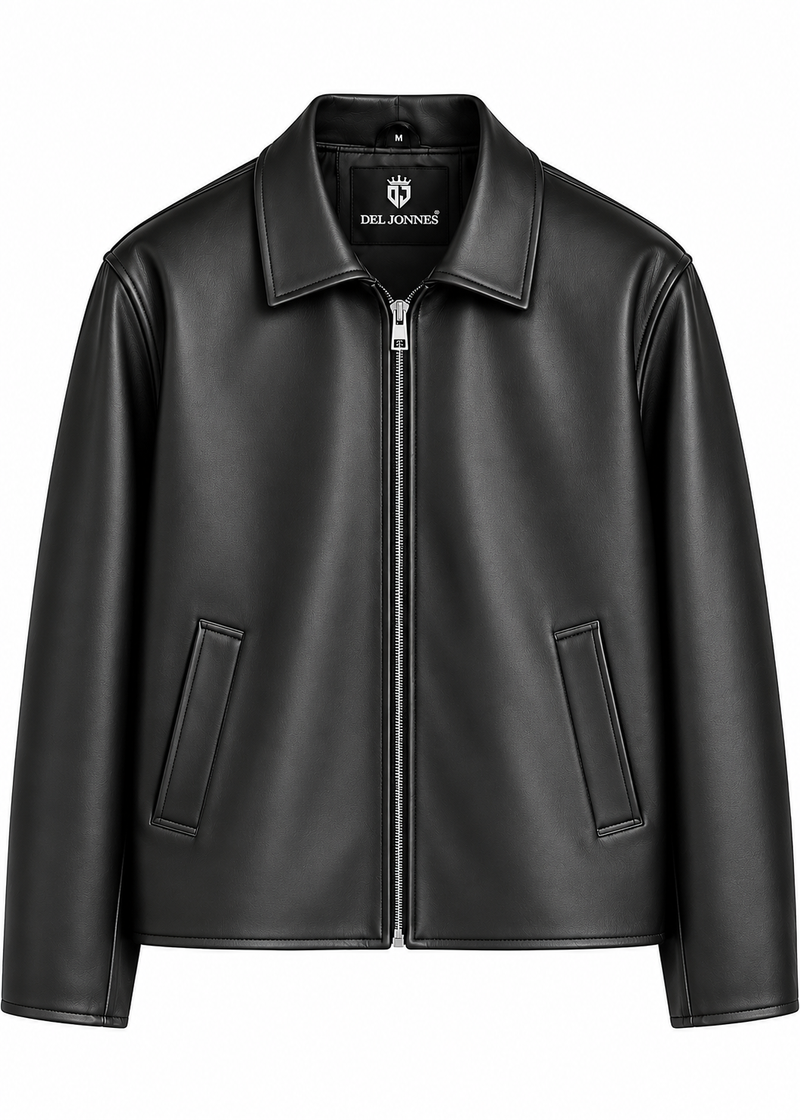 STRUCTURED FIT LEATHER JACKET