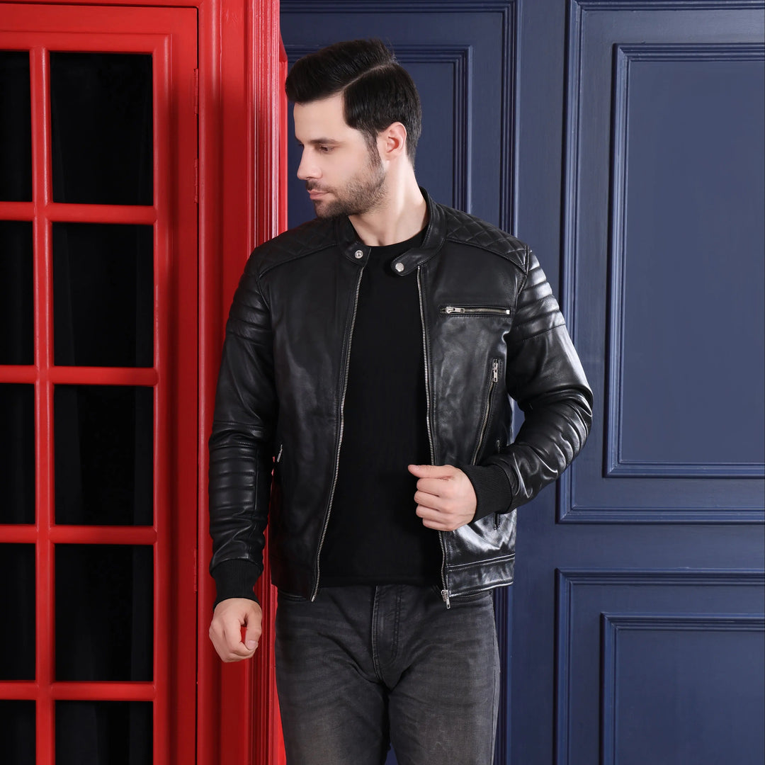 Men's Premium Tan Brown Faux Leather Hooded Bomber Jacket | Detachable Hood Zip-Up Winter Jacket | Multi-Pocket Casual Motorcycle Jacket | Regular Fit
