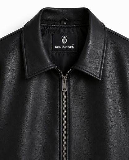 STRUCTURED FIT LEATHER JACKET