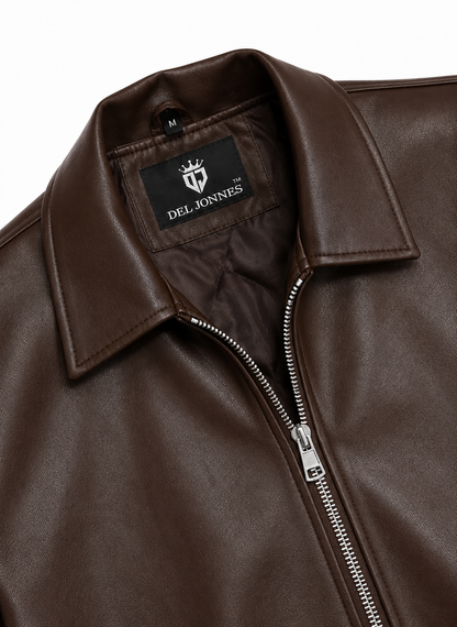 STRUCTURED FIT LEATHER JACKET