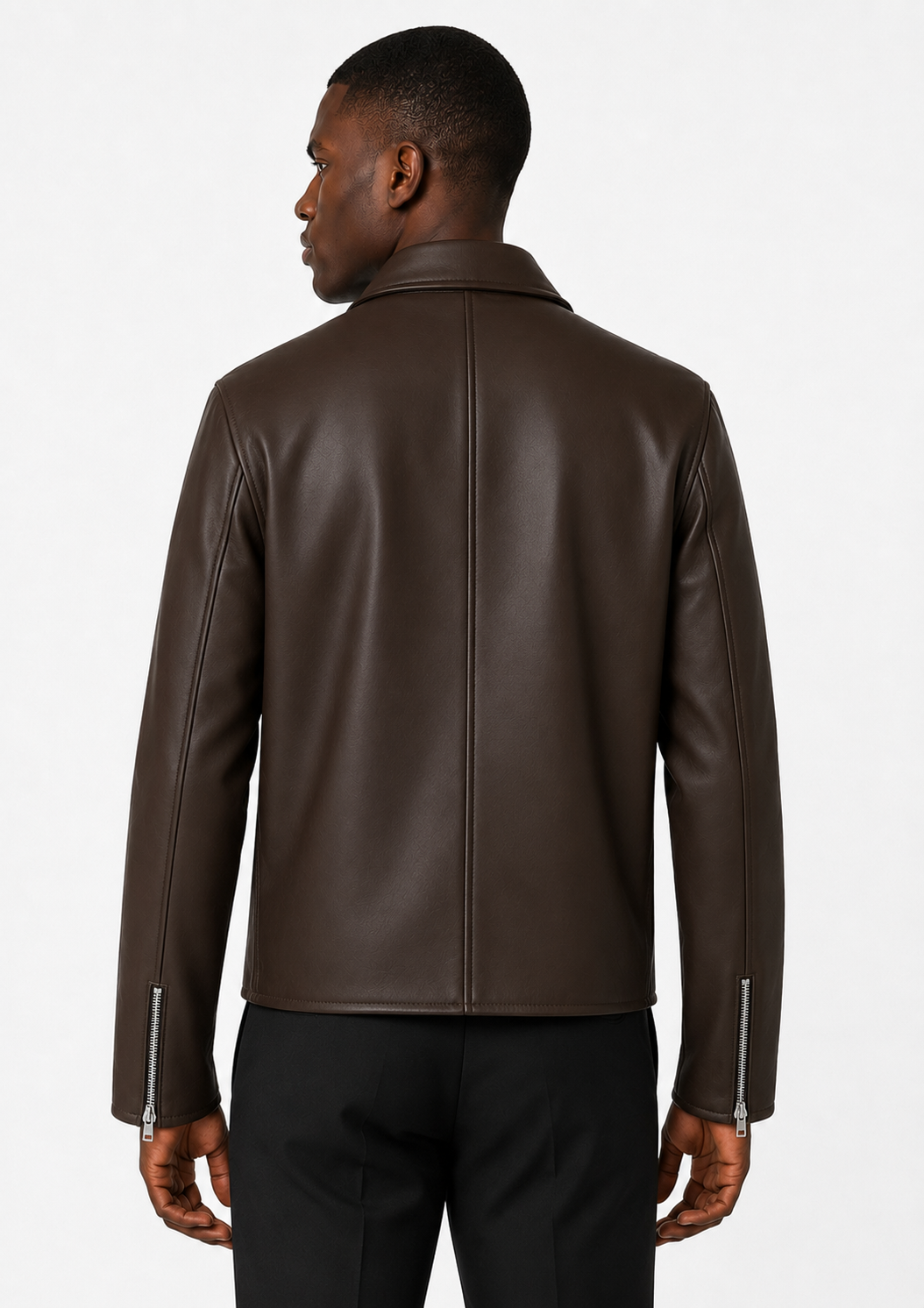 STRUCTURED FIT LEATHER JACKET