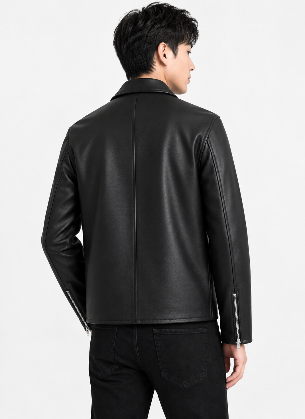 STRUCTURED FIT LEATHER JACKET